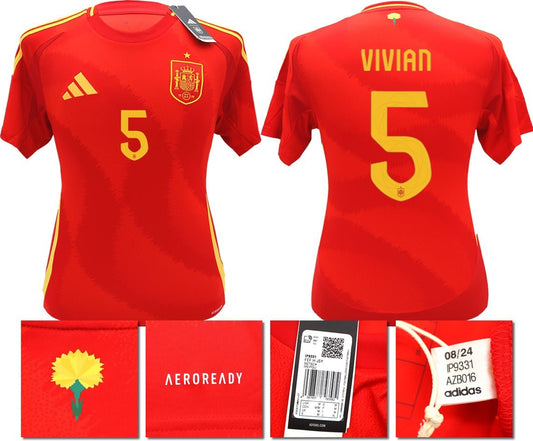 BNWT 2024 2025 SPAIN ADIDAS HOME SHIRT VIVIAN 5 MEN'S