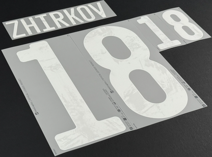RUSSIA 2020 / 2021 OFFICIAL ZHIRKOV 18 WHITE PLAYER SIZE NAMESET 265MM