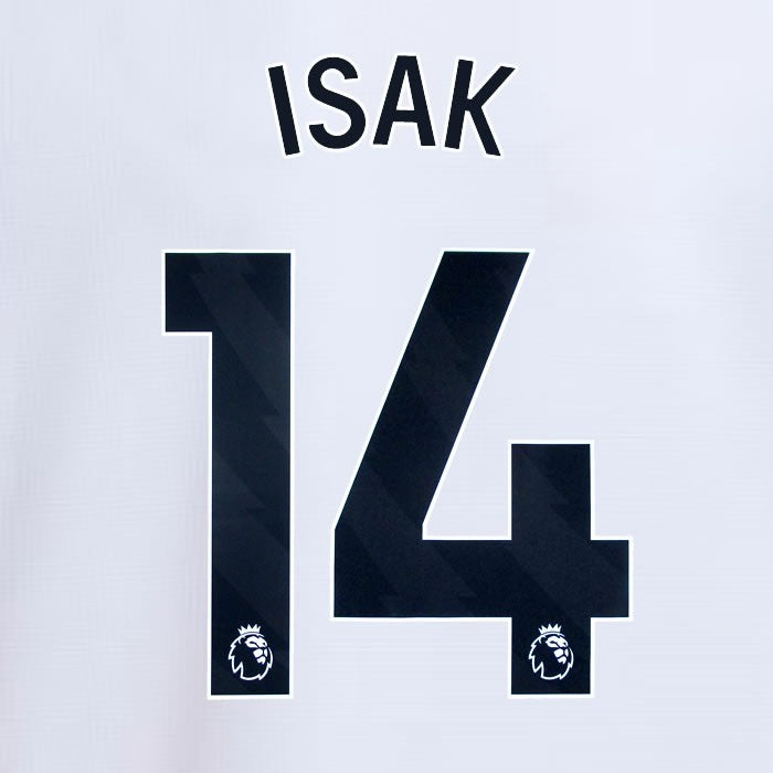 2024 2025 NEWCASTLE ISAK 14 OFFICIAL BLACK 3RD PLAYER SIZE NAME SET