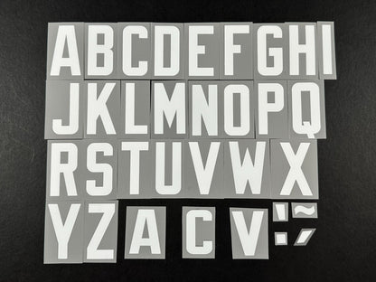 2023 2024 OFFICIAL ELMS UK SCOTTISH SPFL WHITE PLAYER SIZE LETTERS