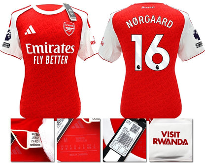 BNWT 2025/2026 ARSENAL F.C. ADIDAS HOME SHIRT NORGAARD 16 + PATCHES