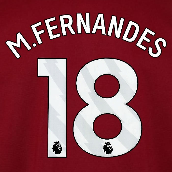 2025 2026 WEST HAM M FERNANDES 18 OFFICIAL WHITE HOME PLAYER SIZE NAMESET