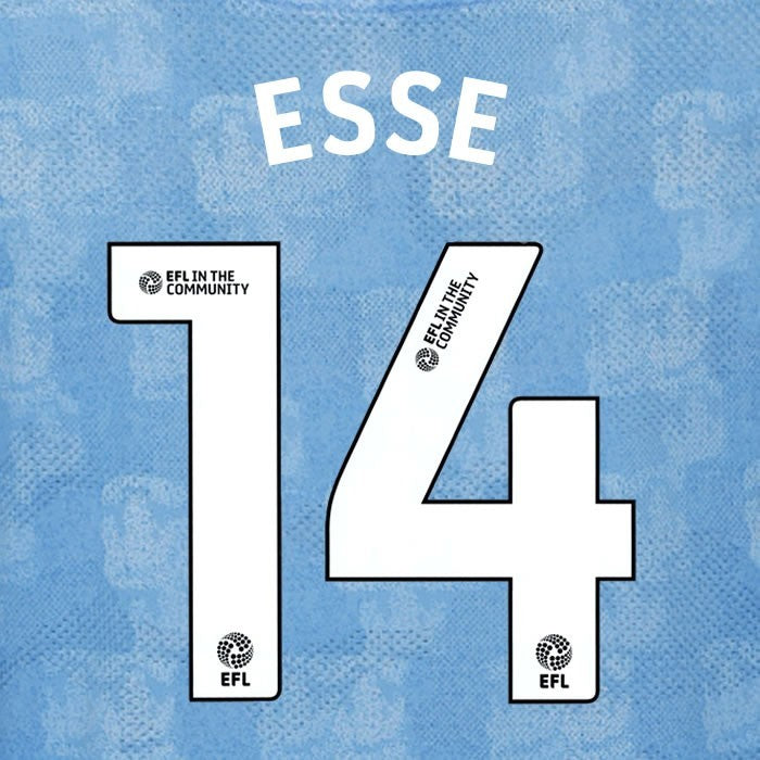25 26 COVENTRY CITY ESSE 14 OFFICIAL WHITE HOME PLAYER SIZE NAME SET 230MM