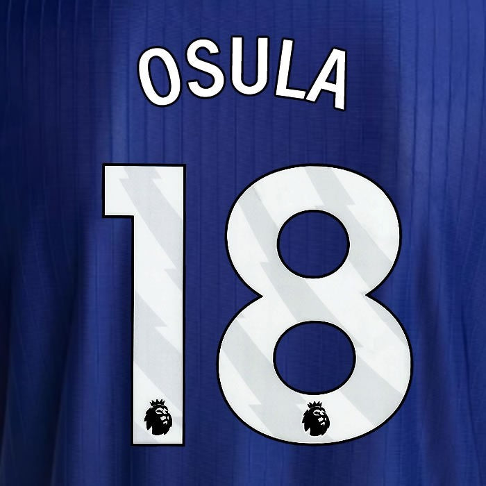 2025 2026 NEWCASTLE OSULA 18 OFFICIAL WHITE 3RD PLAYER SIZE NAME SET