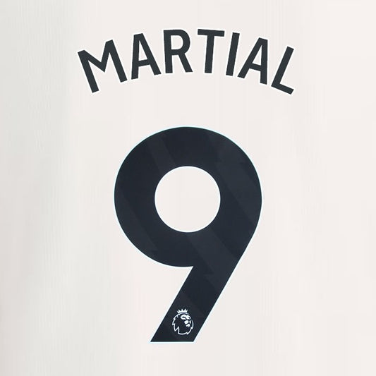 2023 2024 MANCHESTER UNITED MARTIAL 9 3rd BLACK PLAYER SIZE NAMESET