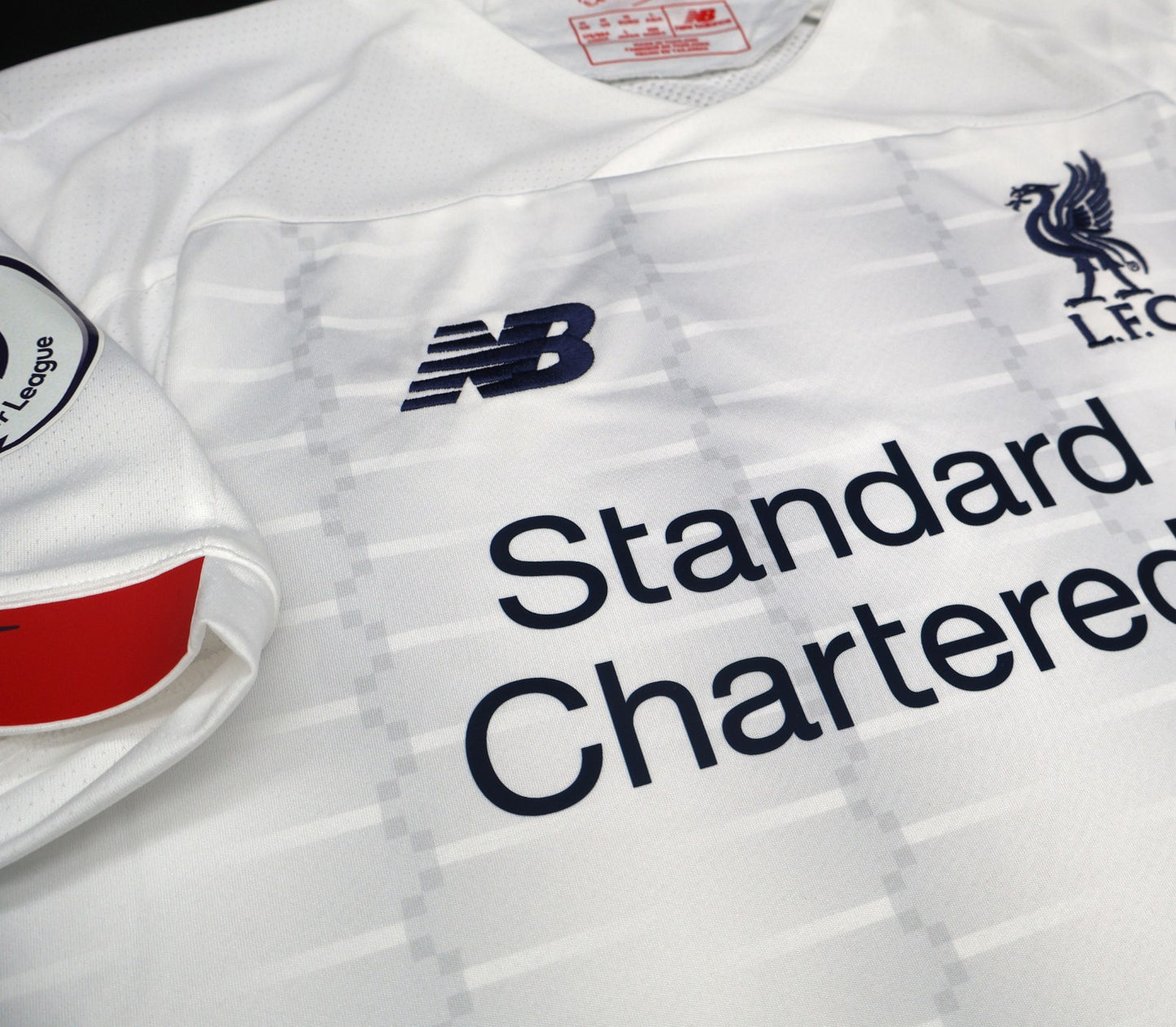 BNWT 19 20 NEW BALANCE LIVERPOOL AWAY SHIRT M. SALAH 11 + PATCH MENS SIZE MEDIUM