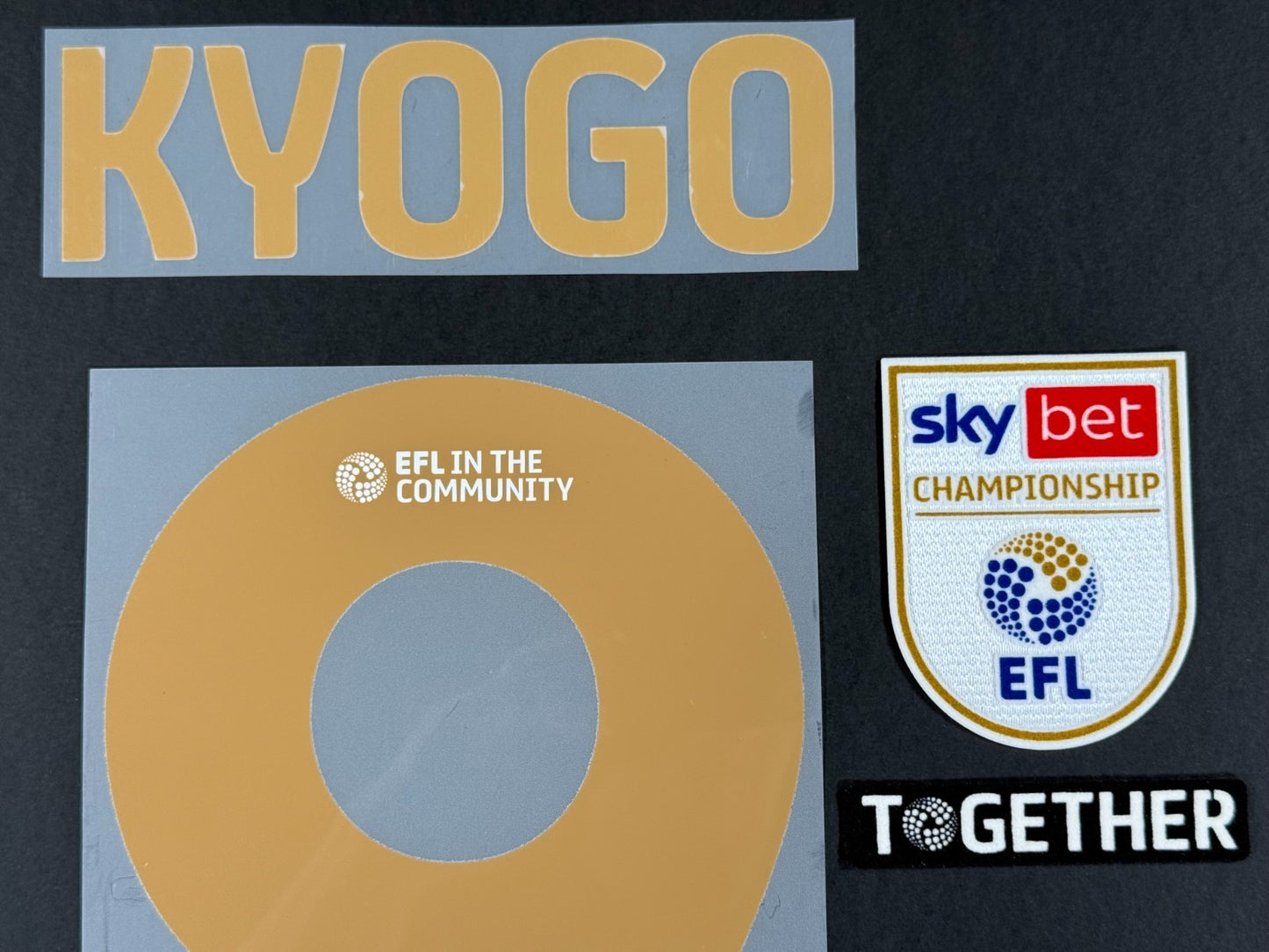 BIRMINGHAM 2025 2026 OFFICIAL HOME KYOGO 9 PLAYER SIZE + PATCHES