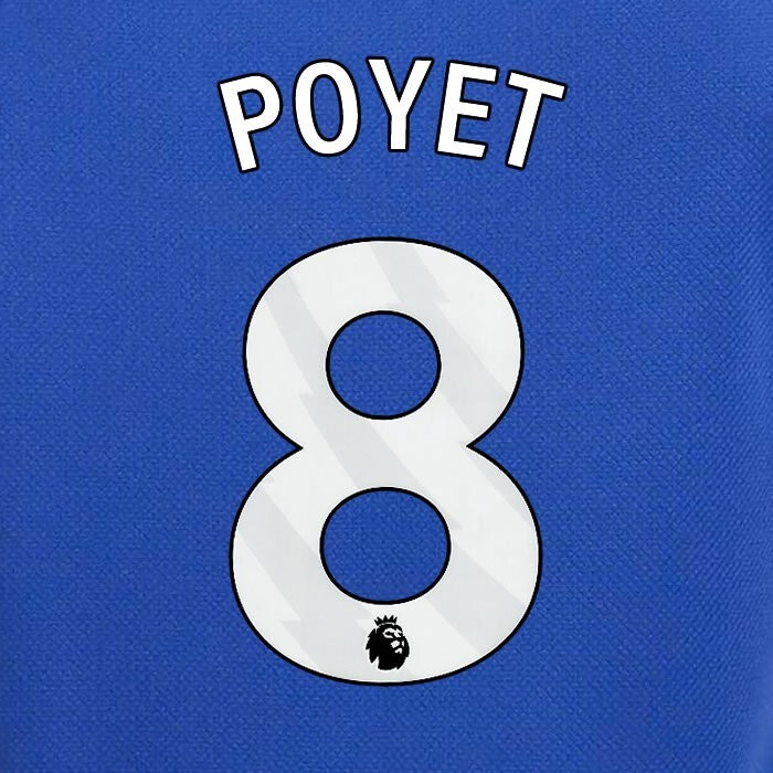 2023 2024 OFFICIAL CHELSEA POYET 8 WHITE HOME PLAYER SIZE NAMESET