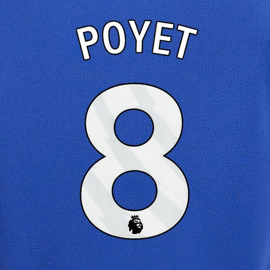 2023 2024 OFFICIAL CHELSEA POYET 8 WHITE HOME PLAYER SIZE NAMESET