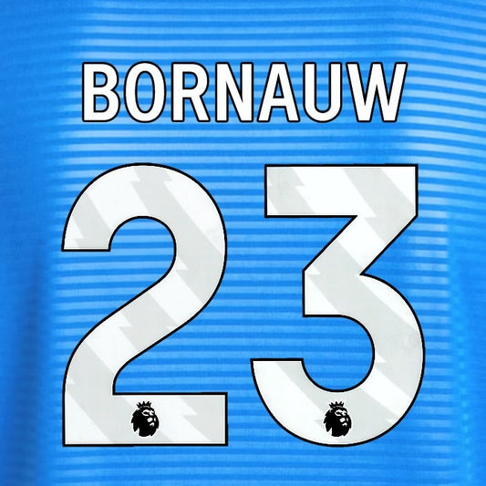 2025 2026 OFFICIAL LEEDS UNITED BORNAUW 23 WHITE AWAY PLAYER SIZE NAMESET