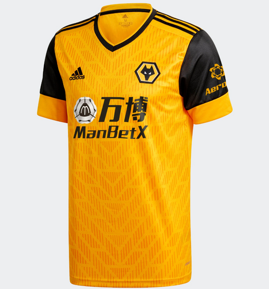 BNWT 2020 2021 WOLVES HOME ADIDAS FOOTBALL SHIRT PERSONALISED MEN'S SMALL