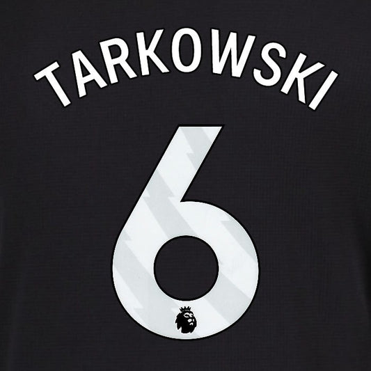 2025 2026 EVERTON TARKOWSKI 6 OFFICIAL WHITE 3RD PLAYER SIZE NAMESET