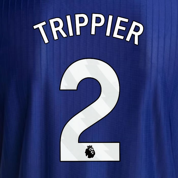 2025 2026 NEWCASTLE TRIPPIER 2 OFFICIAL WHITE 3RD PLAYER SIZE NAME SET