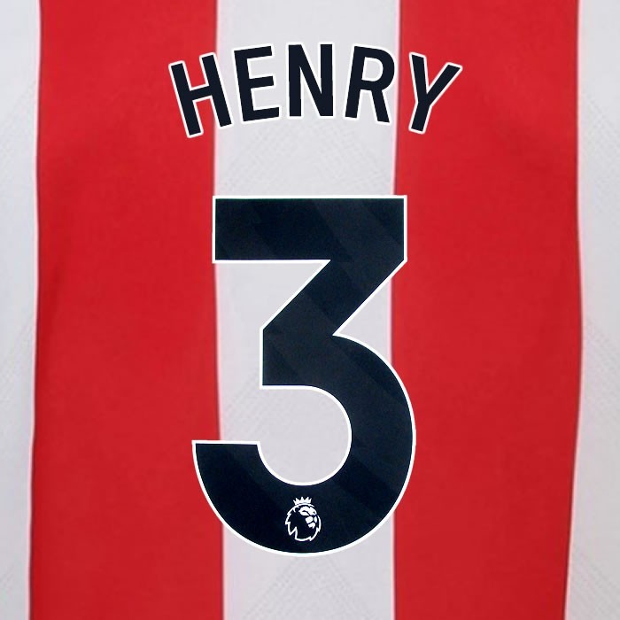 2024 2025 BRENTFORD HENRY 3 OFFICIAL BLACK HOME PLAYER SIZE NAMESET