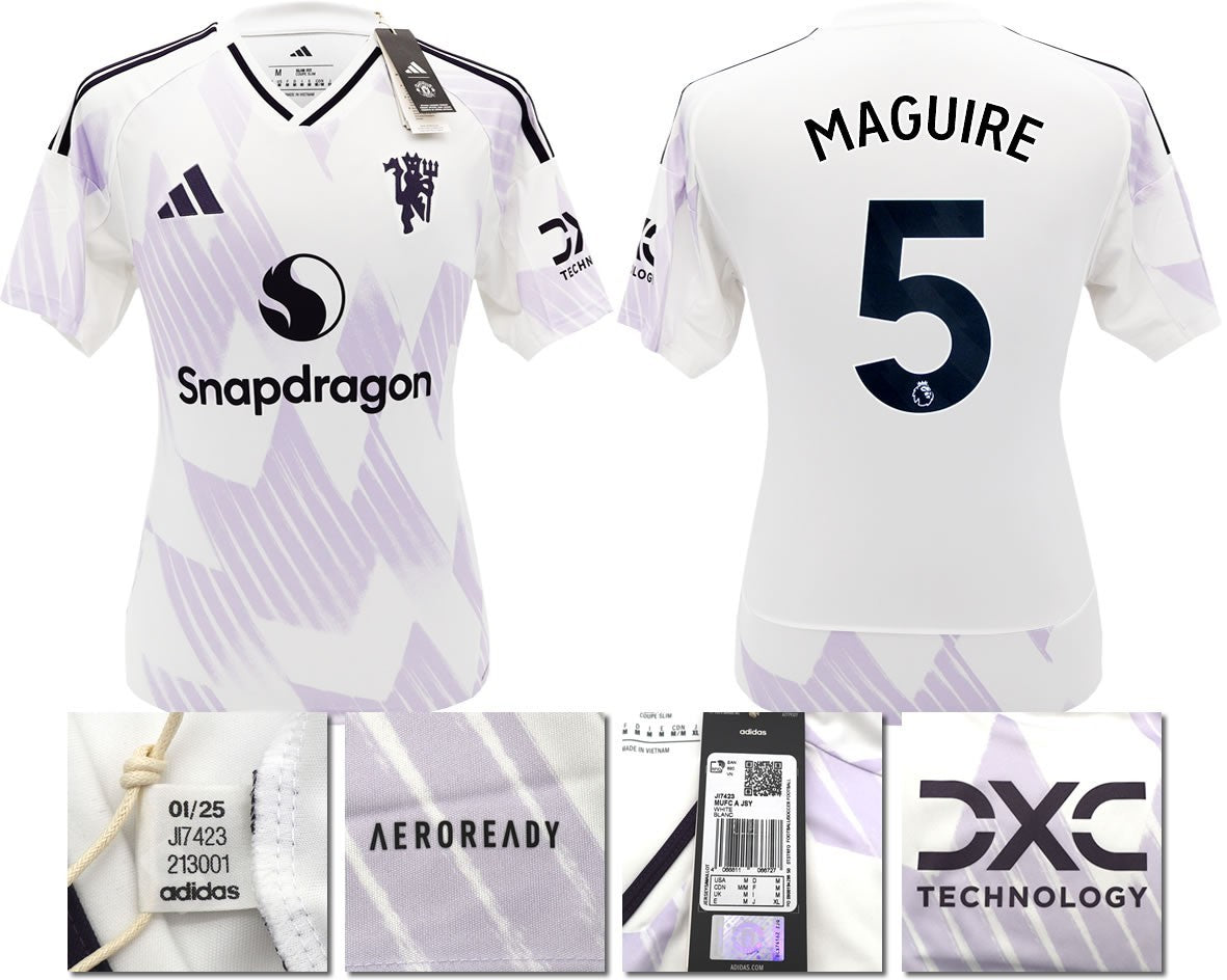 BNWT 2025 2026 MANCHESTER UNITED ADIDAS AWAY SHIRT MAGUIRE 5 MEN'S MEDIUM
