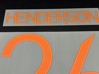 MAN UNITED 2020 2021 HENDERSON 26 OFFICIAL GK CUP ORANGE PLAYER SIZE NAMESET