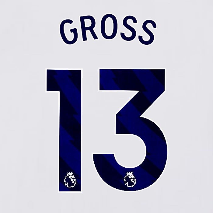 2023 2024 BRIGHTON GROSS 13 OFFICIAL BLUE HOME PLAYER SIZE NAME SET
