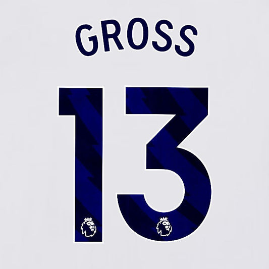 2023 2024 BRIGHTON GROSS 13 OFFICIAL BLUE HOME PLAYER SIZE NAME SET