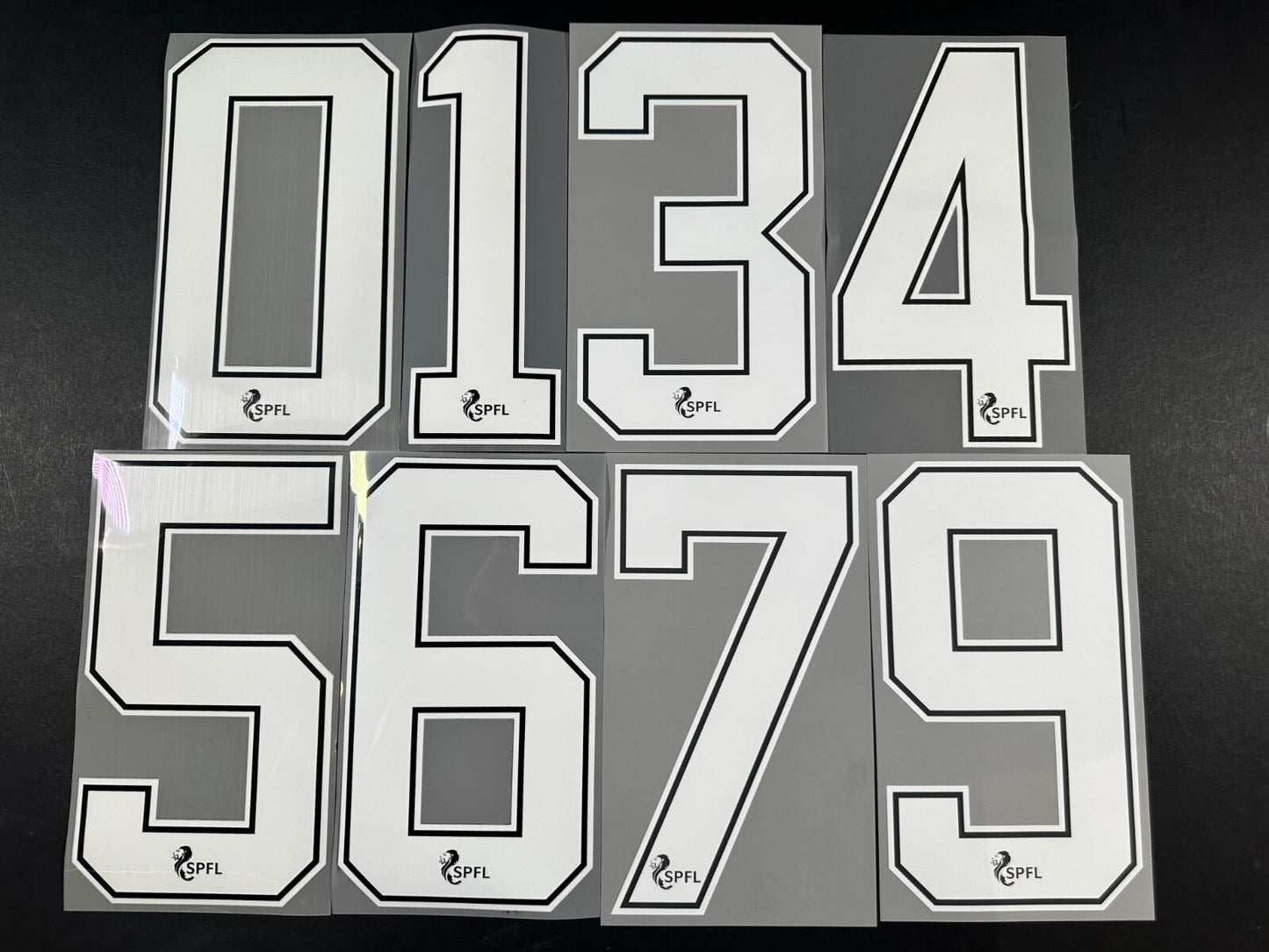 2020 2023 OFFICIAL ELMS UK SCOTTISH SPFL WHITE PLAYER SIZE SHIRT NUMBERS