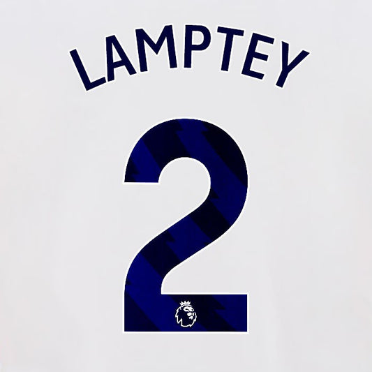 2024 2025 OFFICIAL BRIGHTON LAMPTEY 2 HOME BLUE PLAYER SIZE NAMESET