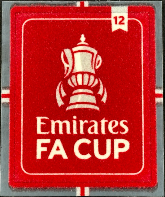 2023/24 OFFICIAL SPORTING ID EMIRATES FA CUP MAN UNITED 12 X PLAYER SLEEVE PATCH
