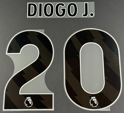 2024 2025 OFFICIAL LIVERPOOL DIOGO J. 20 BLACK PLAYER SIZE NAMESET 250MM