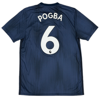 BNWT 2018 2019 MAN UNITED ADIDAS 3rd SHIRT POGBA 6 + PATCHES 13-14 YEARS