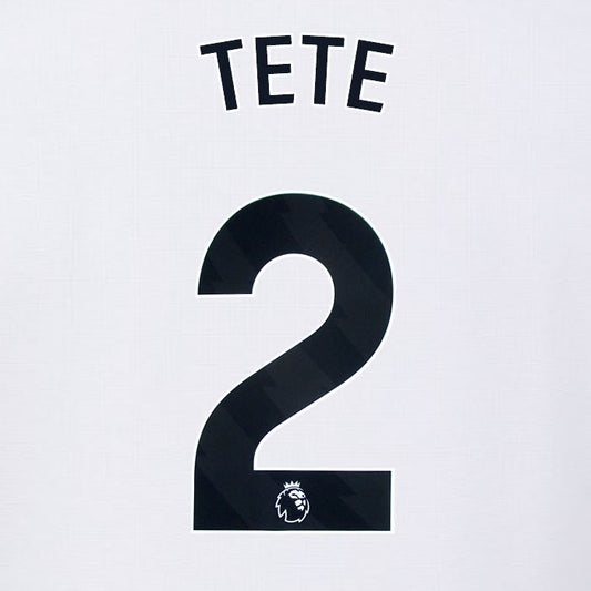 2024 2025 OFFICIAL FULHAM AVERY DENNISON TETE 2 HOME PLAYER SIZE NAMESET