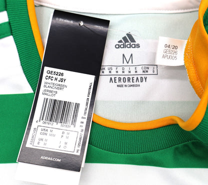 BNWT 2020 2021 CELTIC EDOUARD 22 ADIDAS HOME FOOTBALL SHIRT MEN'S MEDIUM