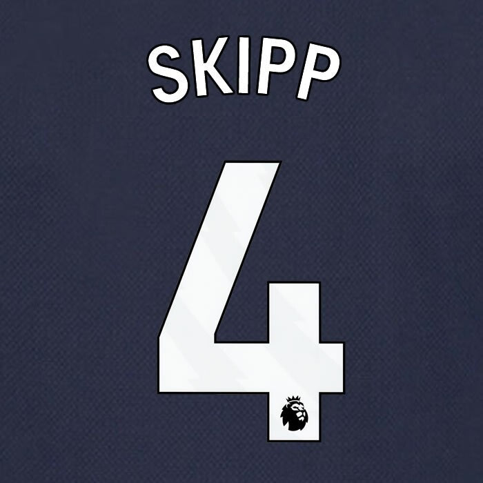 SPURS 2023 2024 SKIPP 4 AVERY DENNISON WHITE AWAY PLAYER SIZE NAME SET