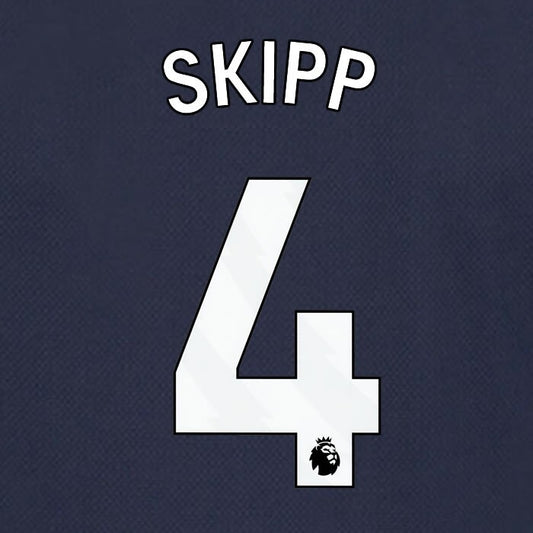 SPURS 2023 2024 SKIPP 4 AVERY DENNISON WHITE AWAY PLAYER SIZE NAME SET