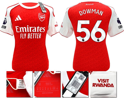 BNWT 2025 / 2026 ARSENAL F.C. ADIDAS HOME SHIRT DOWMAN 56 + PATCHES