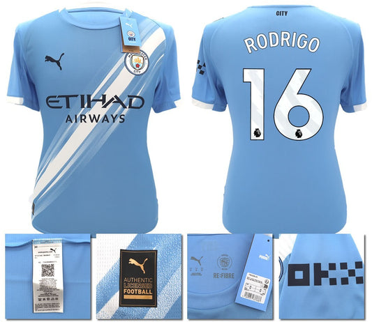 BNWT 2025 2026 MAN CITY PUMA HOME RODRIGO 16 FOOTBALL SHIRT