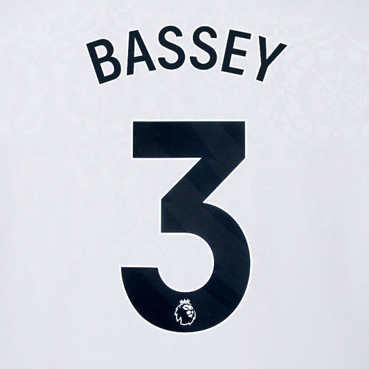 2025 2026 OFFICIAL FULHAM BASSEY 3 BLACK HOME PLAYER SIZE NAMESET