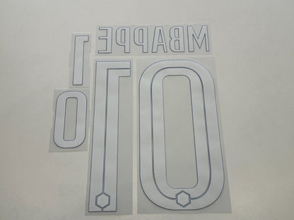 FRANCE 2020 2021 OFFICIAL MBAPPE 10 AWAY PLAYER SIZE NAMESET