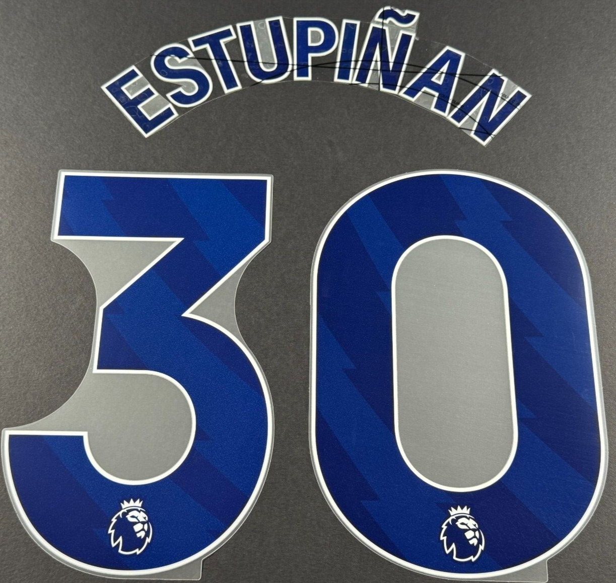 BRIGHTON 2023 2025 ESTUPINAN 30 OFFICIAL AVERY DENNISON NAVY PLAYER SIZE SET