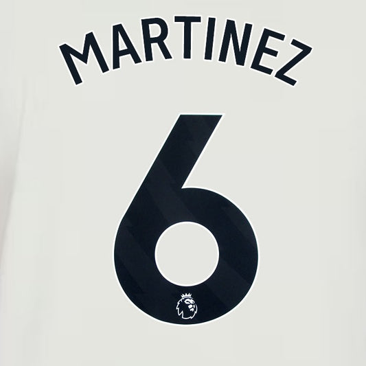 2024 2025 MANCHESTER UNITED MARTINEZ 6 3RD BLACK PLAYER SIZE NAMESET