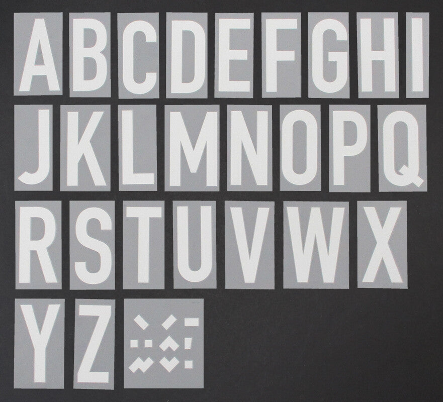 2020 - 2021 OFFICIAL TURKEY HOME WHITE PLAYER SIZE LETTERS