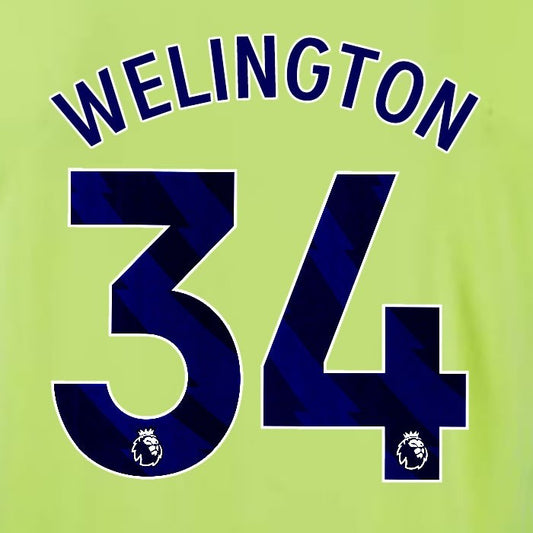 2024 2025 OFFICIAL SOUTHAMPTON WELINGTON 34 BLUE AWAY PLAYER SIZE NAME SET