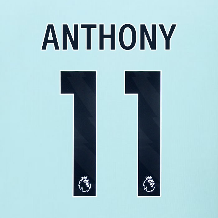 2025 2026 BURNLEY ANTHONY 11 OFFICIAL BLACK AWAY PLAYER SIZE NAMESET