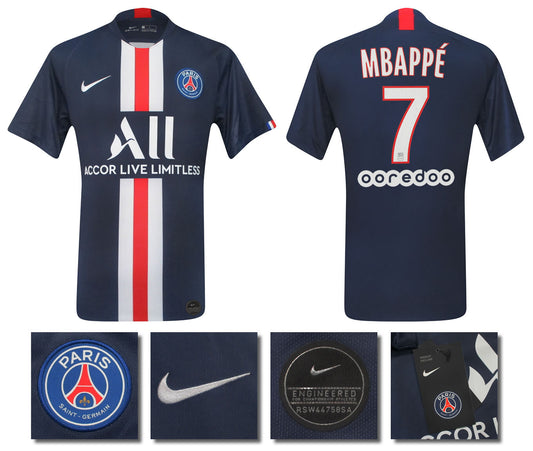 BNWT 2019 2020 PSG MBAPPE 7 HOME NIKE FOOTBALL SHIRT MENS SIZES