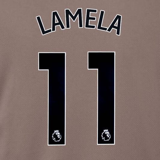 SPURS 2023 2024 LAMELA 11 BLACK 3RD PLAYER SIZE NAME SET
