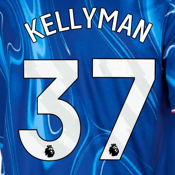 2024 2025 OFFICIAL CHELSEA KELLYMAN 37 WHITE HOME PLAYER SIZE NAMESET