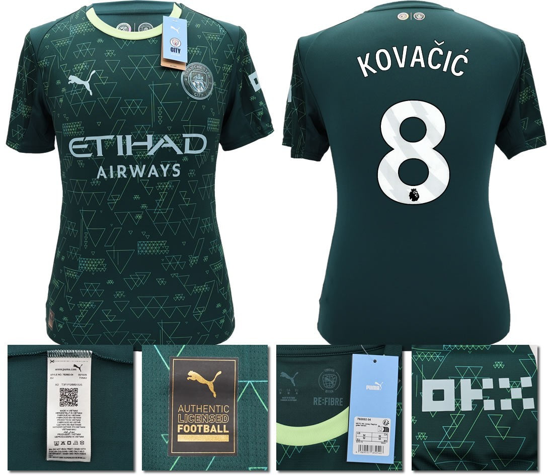 BNWT 2025 2026 MAN CITY PUMA 4TH KOVACIC' 8 FOOTBALL SHIRT