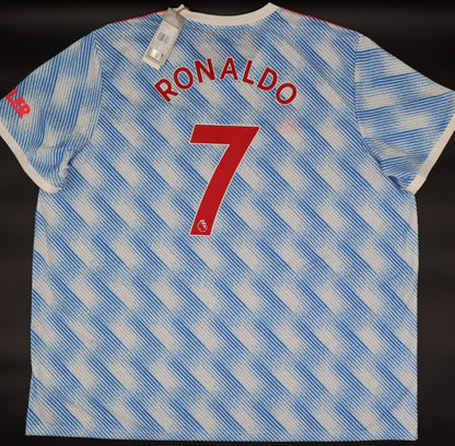 BNWT 2021 2022 MAN UTD ADIDAS AWAY SHIRT RONALDO 7 MEN'S XXXXL (4XL)