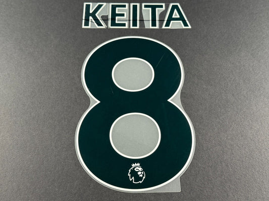 LIVERPOOL 2021 2022 KEITA 8 OFFICIAL AVERY BLACK PLAYER SIZE NAME SET