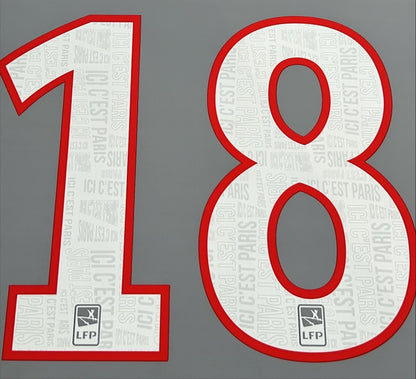 2019 2020 PSG ICARDI 18 OFFICIAL MONBLASON HOME PLAYER SIZE NAME SET