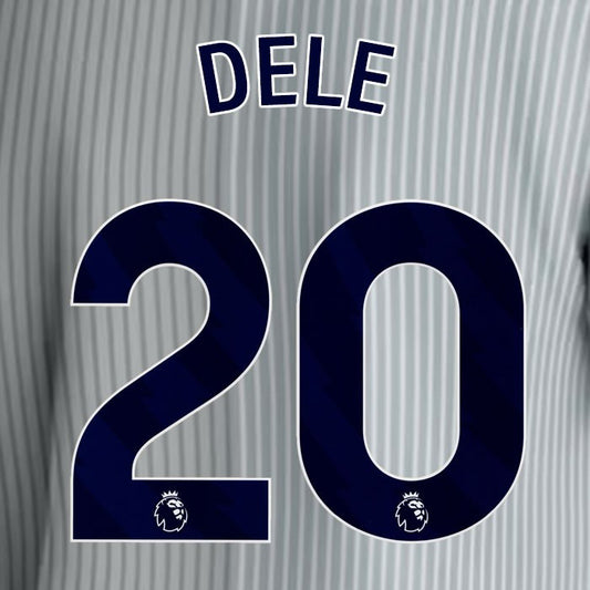 2023 2024 EVERTON DELE 20 OFFICIAL BLUE 3RD PLAYER SIZE NAMESET