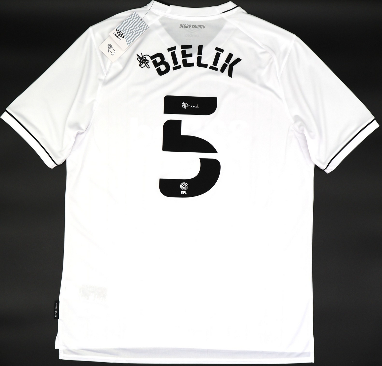 BNWT 2020 2021 DERBY HOME UMBRO FOOTBALL SHIRT BIELIK 5 MEN'S XL
