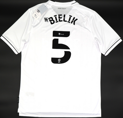 BNWT 2020 2021 DERBY HOME UMBRO FOOTBALL SHIRT BIELIK 5 MEN'S XL